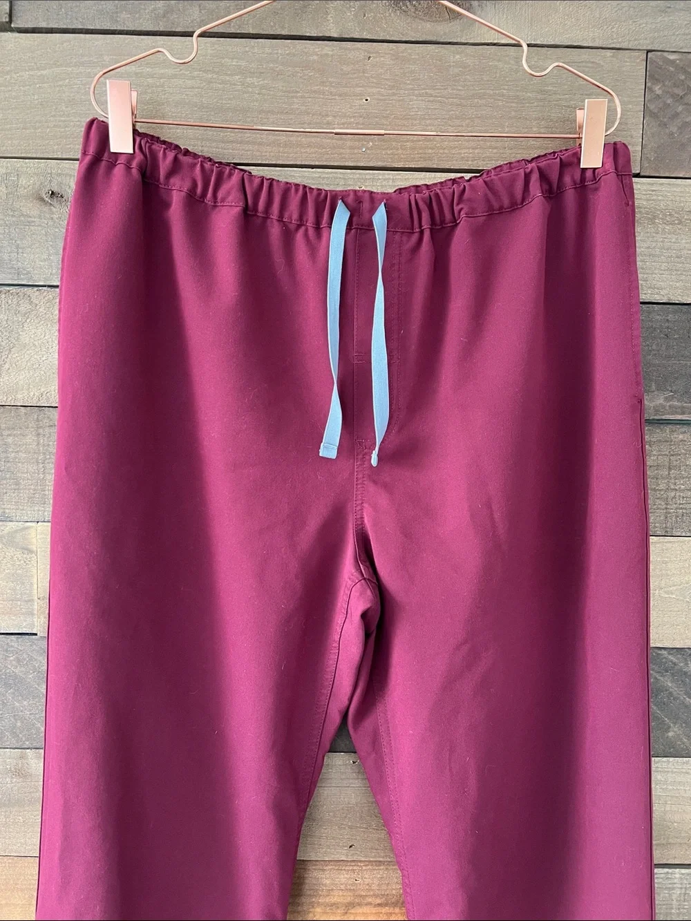 Figs Men's Pisco Straight-Leg Scrub Pant in Burgundy Size XL